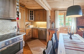 Fridge, oven, stovetop - Awesome home in Eggedal with sauna (Eggedal)