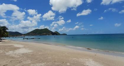 Cozy Studio in the Heart of Rodney Bay with King Bed, Walk to Beach