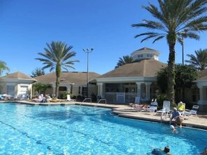 A heated pool