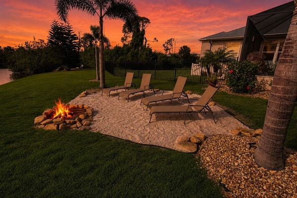 Fire pit area