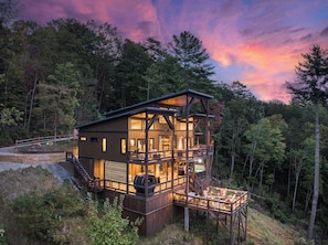 Exterior - Wellness Retreat! Peloton, Hot Tub, Sauna, Outdoor Gym, Views, and 2 King Suites (Cherry Log)