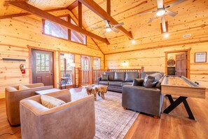 Smart TV, fireplace, video games