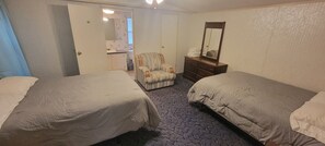 2 bedrooms, bed sheets