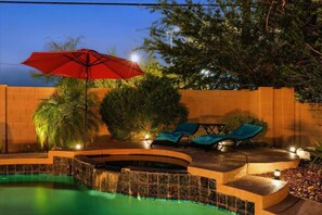 A heated pool