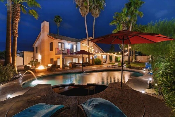 A heated pool
