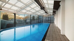 Indoor pool, a heated pool