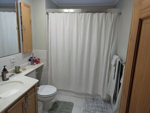 Towels, soap, toilet paper