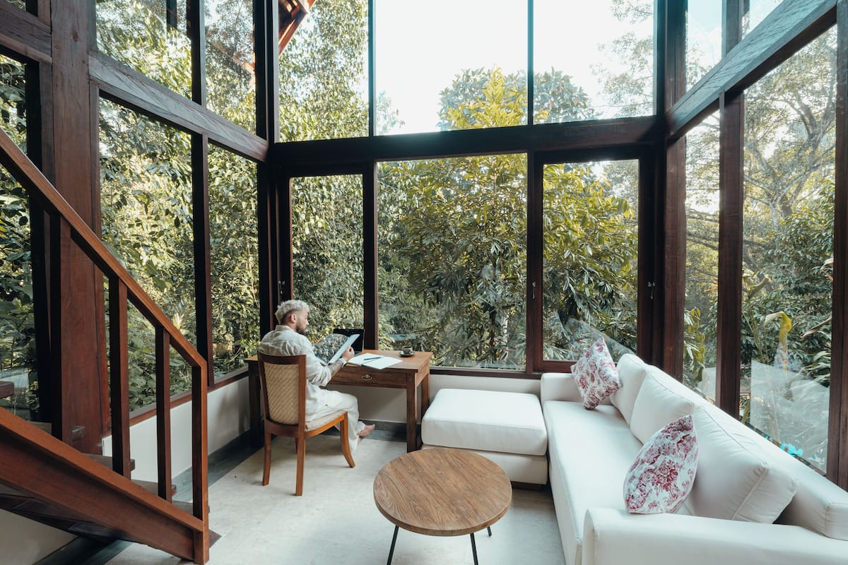 Cabane Luxe, vue fleuve