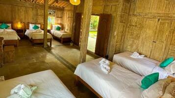 Standard Shared Dormitory, Balcony, Pool View | Free WiFi, bed sheets