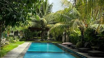 Standard Shared Dormitory, Balcony, Pool View | View from room