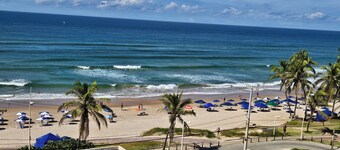Beautiful beachfront penthouse, right on the sand, with a private barbecue area.