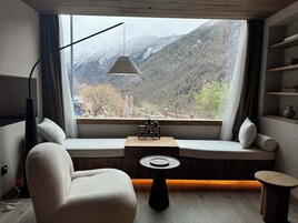 Familien-Suite, Bergblick | Wohnbereich