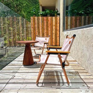 Habitación doble Confort, vista a la montaña | Terraza o patio