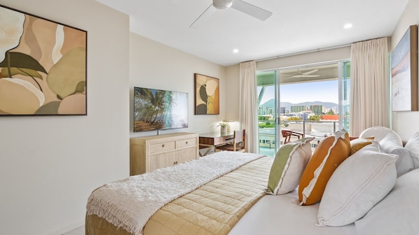 1 bedroom, iron/ironing board, travel crib, WiFi