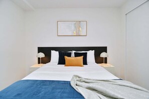 1 bedroom, iron/ironing board, bed sheets