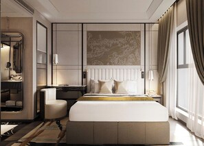 Premier Double Room, City View | Premium bedding, down comforters, minibar, in-room safe - Manevi Premier Hotel  (Hoan kiem)