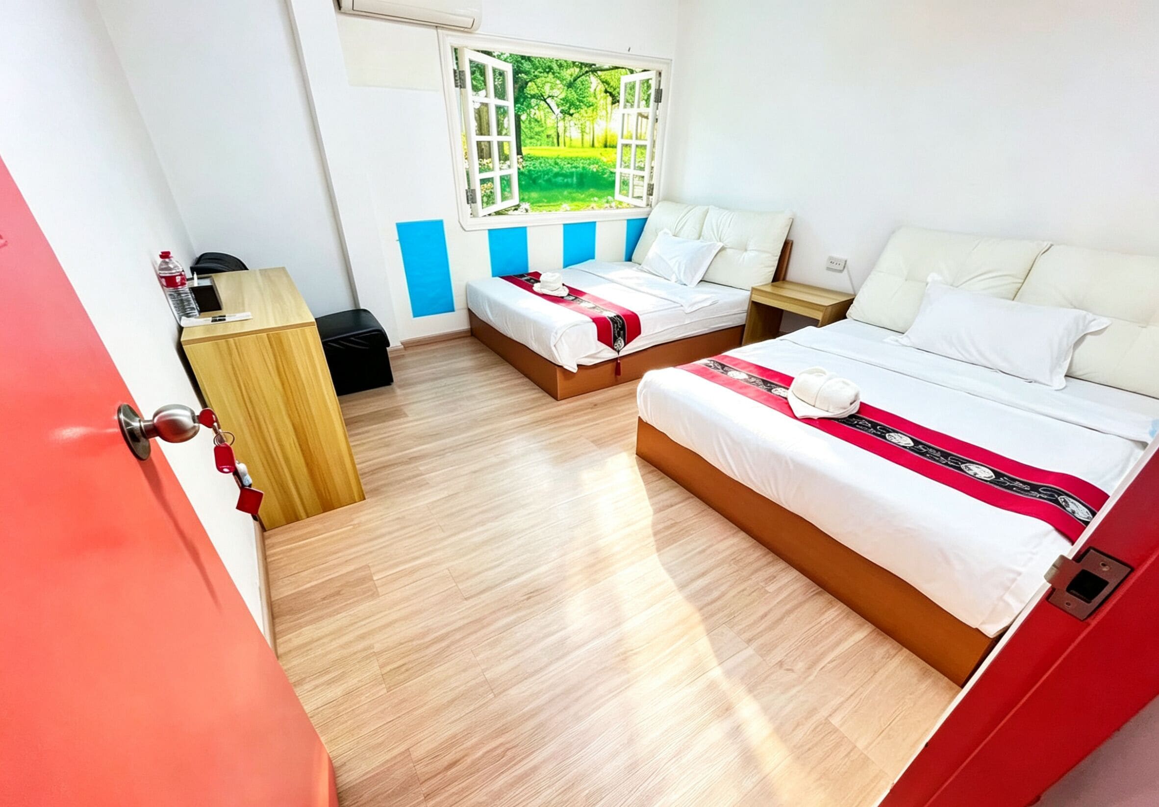Basic Twin Room | Blackout drapes, soundproofing, free WiFi