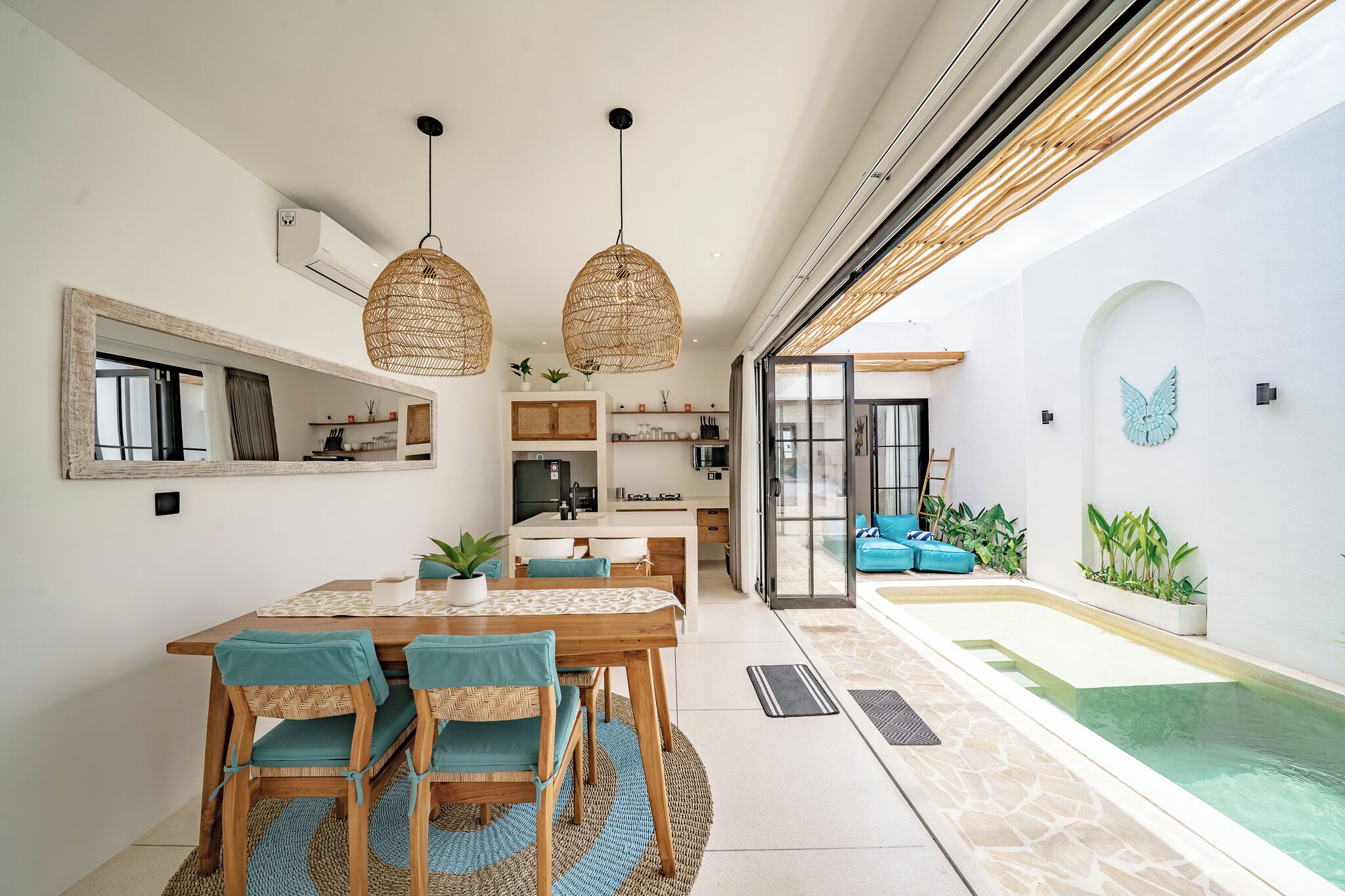 Luxury Villa, Patio, Pool View | Dining room