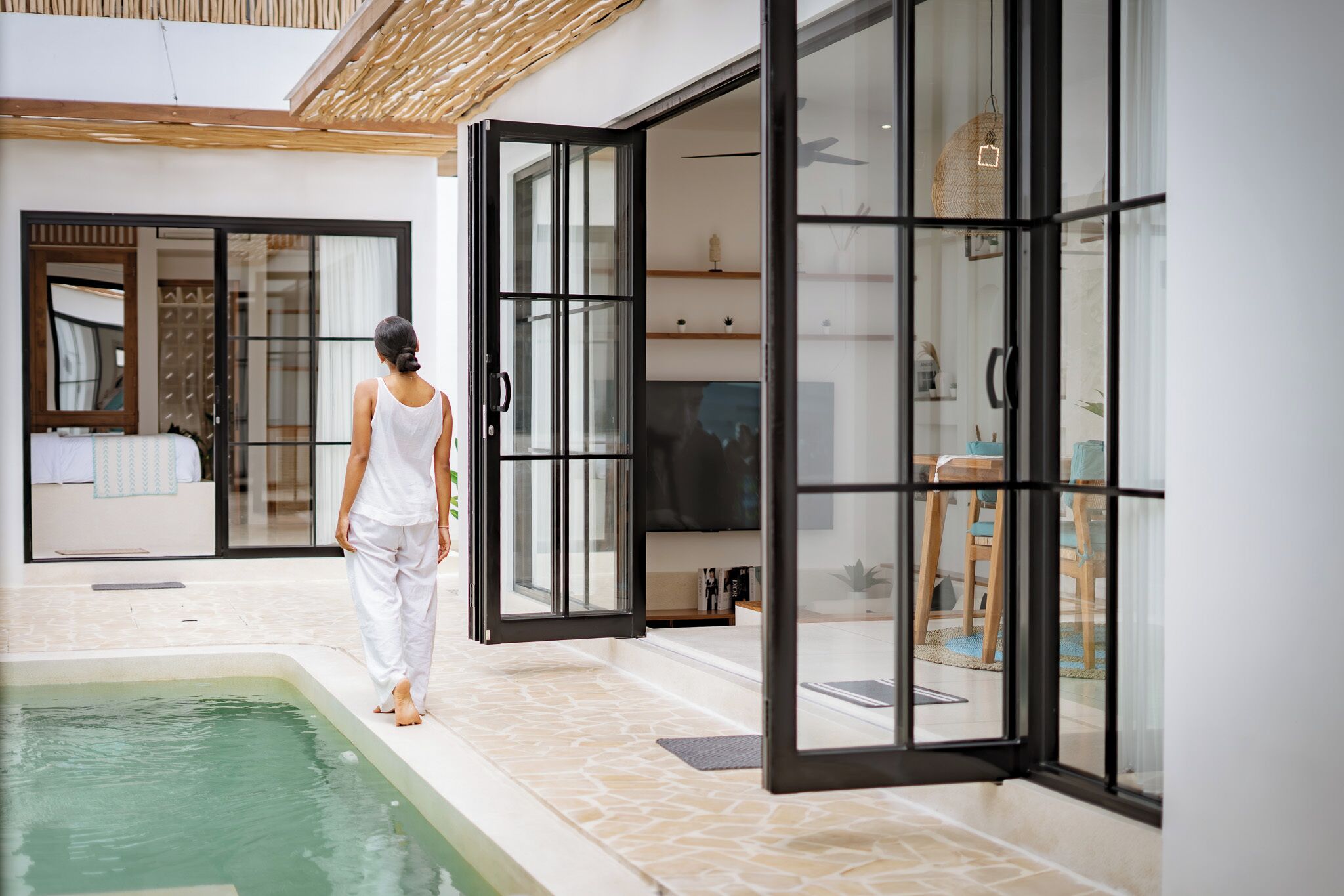 Vila Mewah, patio, pemandangan kolam renang | Kolam renang pribadi