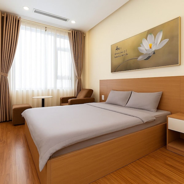 1 bedroom, in-room safe, iron/ironing board, free WiFi
