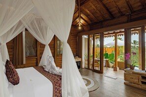 Villa, 1 Bedroom, Pool View | Free WiFi, bed sheets