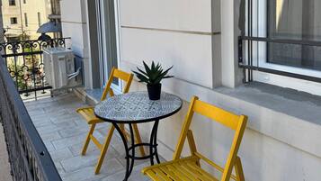 Estudi Deluxe, balcó, vistes a la ciutat | Balcó