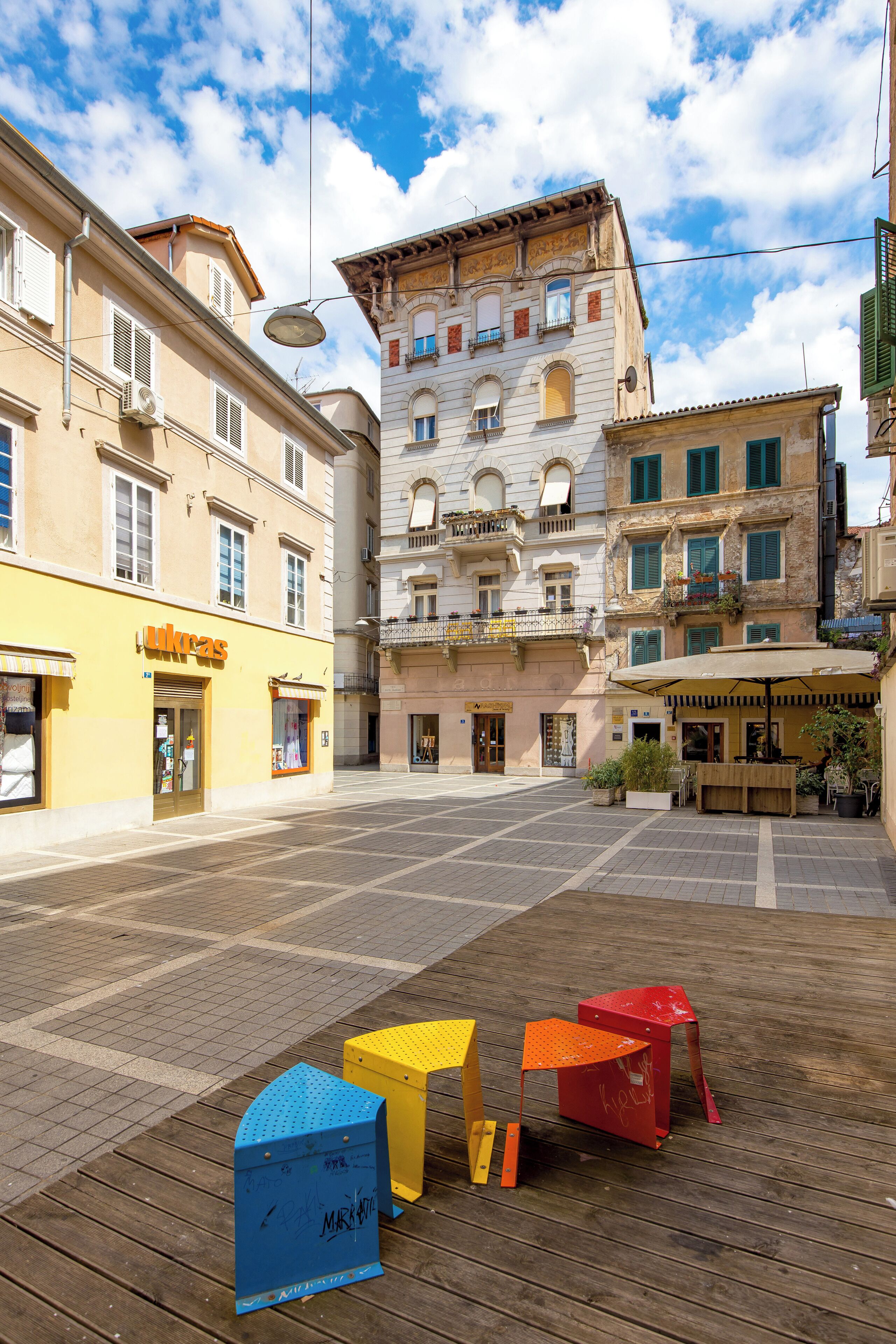 Overnatningsstedets facade