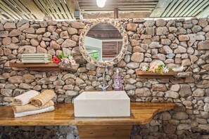 Bathroom - Bungalow Studio Jardin Vahia (Moorea)