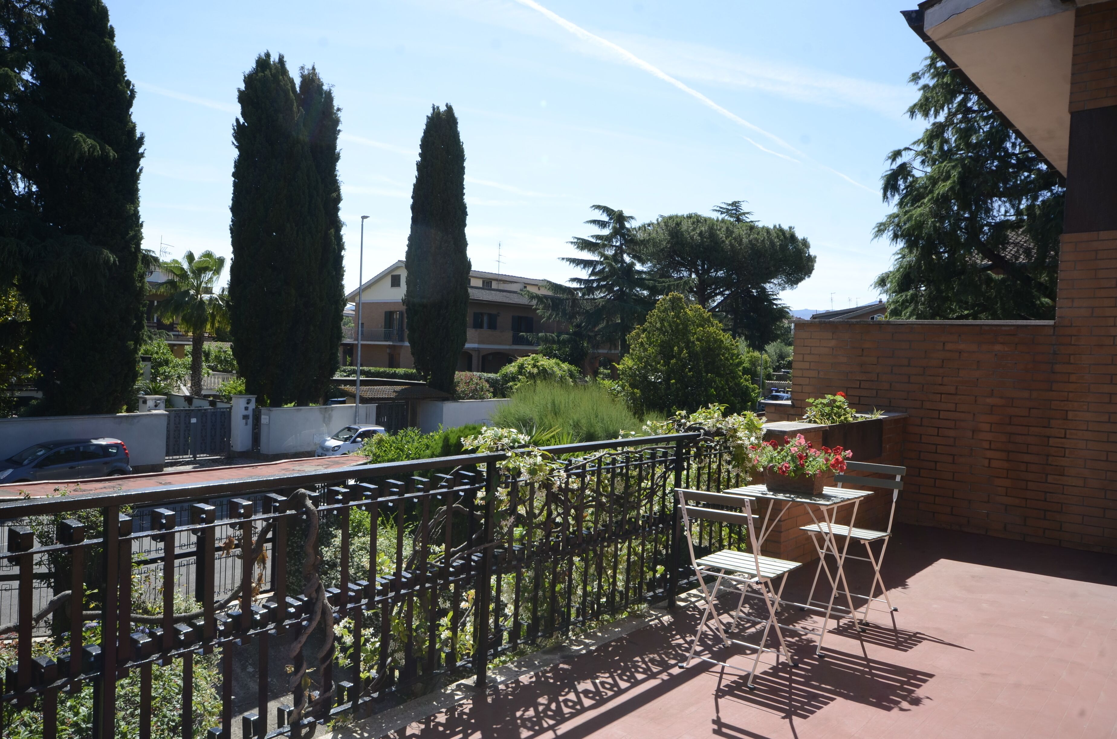 Vila, patio, pemandangan kebun | Balkon