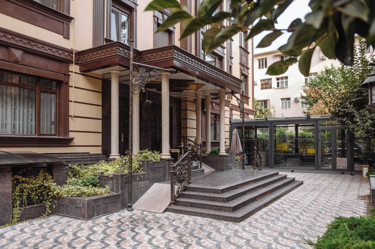 Majoituspaikan julkisivu