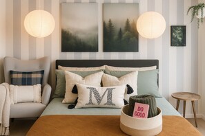 1 chambre, fer et planche à repasser, Wi-Fi, draps fournis