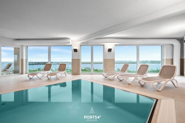 Indoor pool, a heated pool