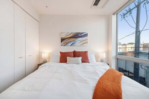 1 bedroom, iron/ironing board, travel crib, WiFi