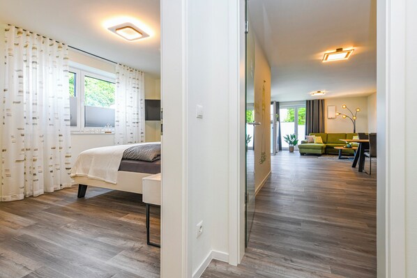 1 bedroom, iron/ironing board, travel crib, free WiFi