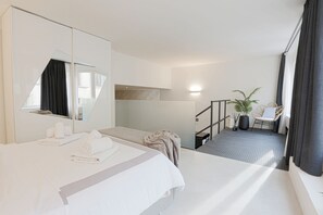 1 室のベッドルーム、アイロン / アイロン台、WiFi、ベッドシーツ