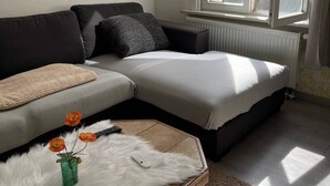 Apartment, 1 Bedroom, Accessible, Smoking | Living room - Big Beautiful Appartement in Center of Antwerpen (Antwerp)