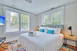3 bedrooms, iron/ironing board, travel cot, WiFi