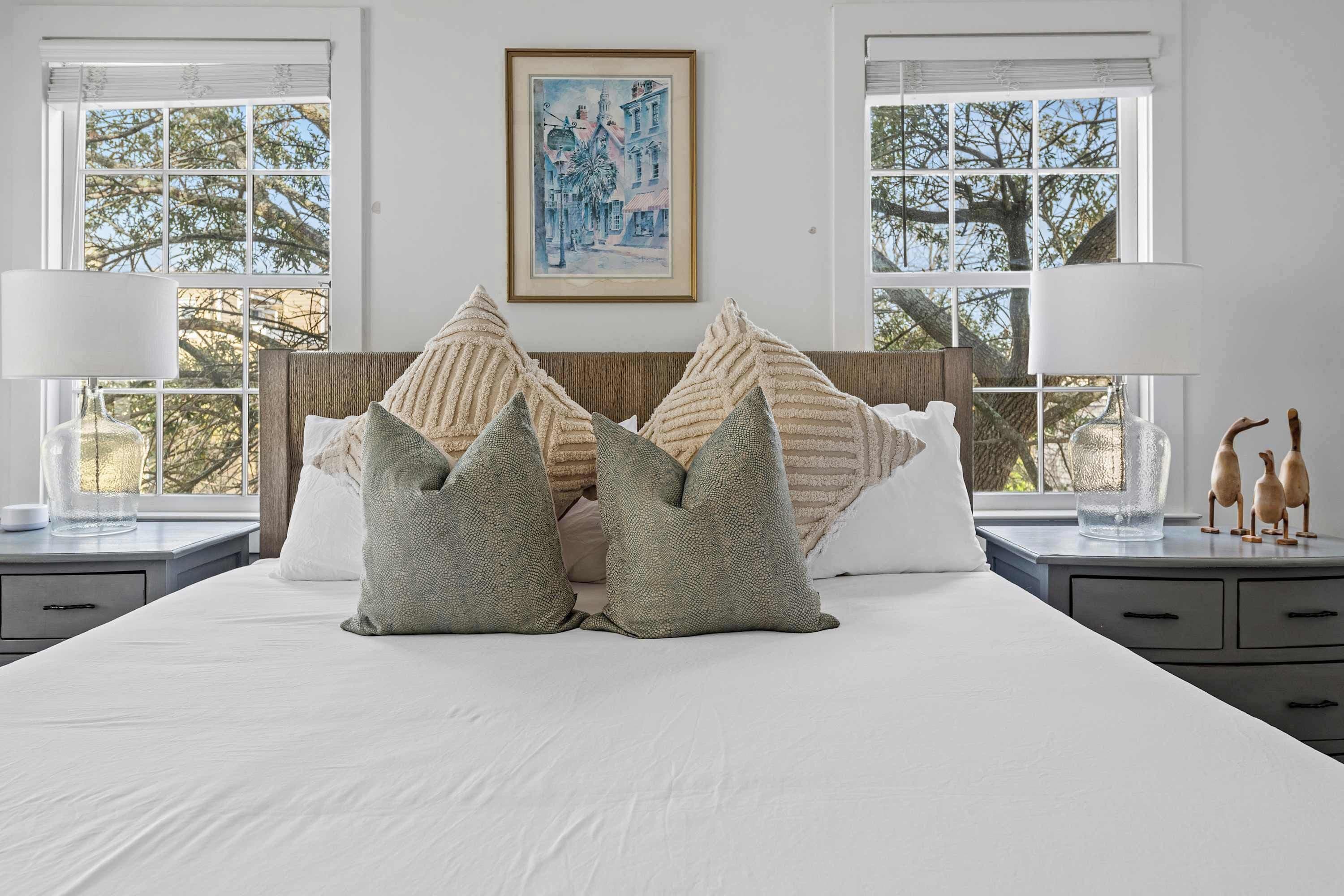 4 bedrooms, iron/ironing board, travel cot, WiFi