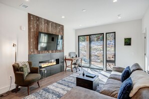 テレビ、暖炉、テレビゲーム、DVD プレーヤー