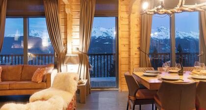 4-minute walk to the ski elevator with ski lockers! Snow-sure 1800m-3330m Mont Fort!