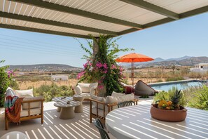 Pool - Ampelas 4BR Villa, Private Pool, To Ktima Paros (Paros)