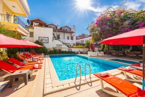 Apartment, Balcony, Courtyard View | Pool | Seasonal outdoor pool, open 9:30 AM to 8:00 PM, pool umbrellas - Dalyan grand prestige (Muğla)