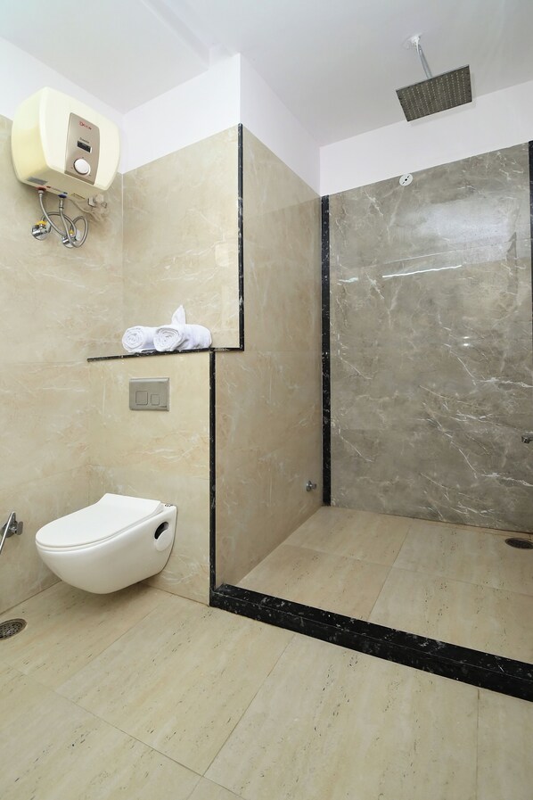 Towels, soap, toilet paper