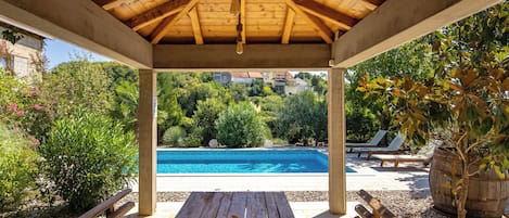 Family House, Multiple Bedrooms, 2 Bathrooms (Holiday Home with Pool near Makarsk) | Pool | Seasonal outdoor pool