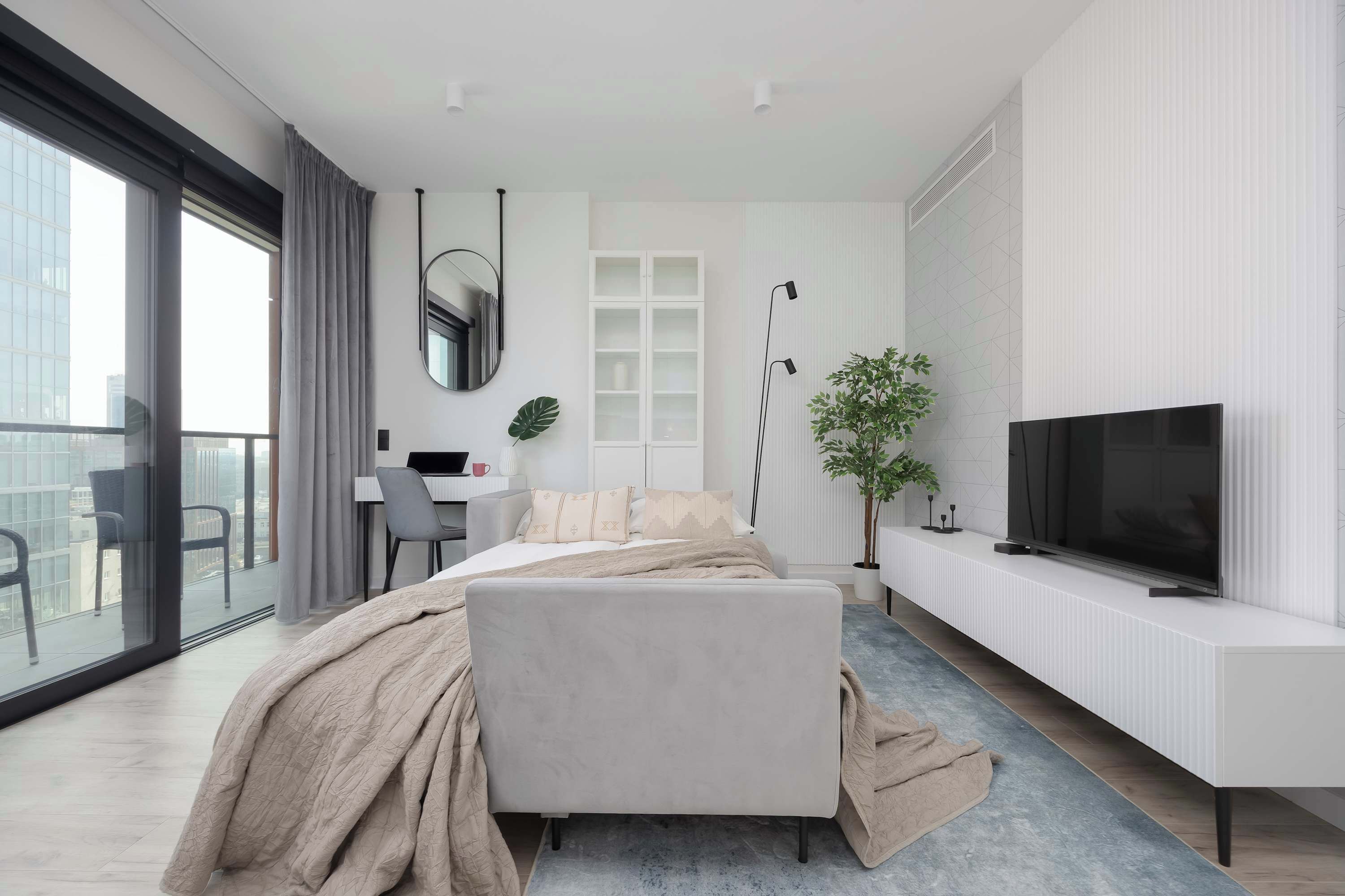 Desk, iron/ironing board, travel crib, WiFi