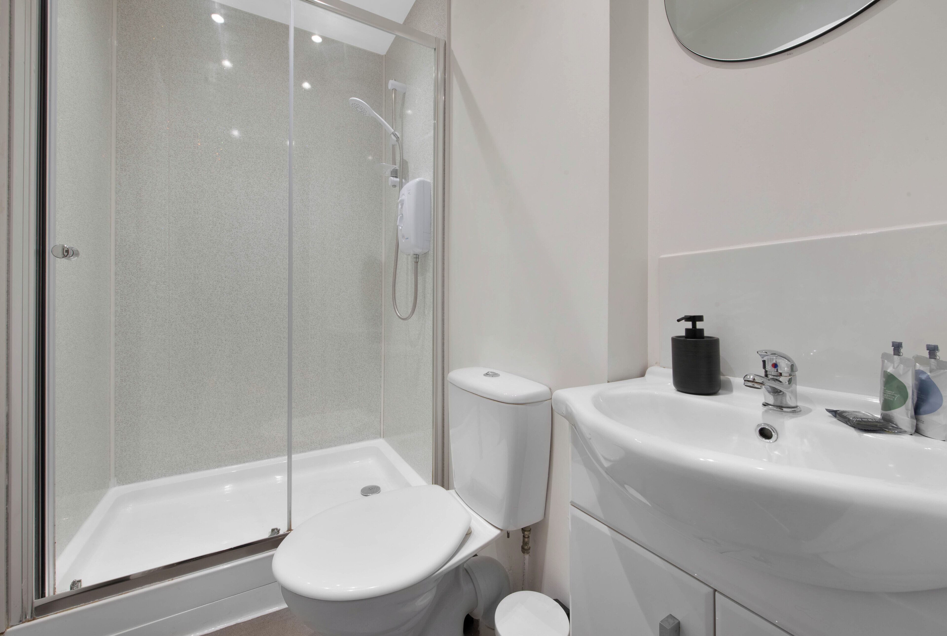 Shower, hair dryer