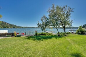 House (2 Bedrooms) | Interior - Waterfront Deck w/ Fire Pit: Lake Spokane Gem! (Nine Mile Falls)