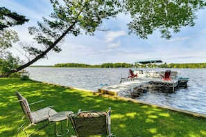 House (3 Bedrooms) | Front of property - Lakefront Retreat w/ Pedal Boat & Dock in Kalkaska (Kalkaska)