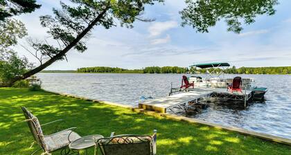 Lakefront Retreat w/ Pedal Boat & Dock in Kalkaska