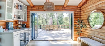 Deck, Sauna & Fire Pits: Upscale Belle Mead Cabin